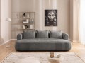 Nowoczesna sofa 3-osobowa Lima grafitowa