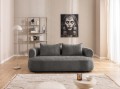 Nowoczesna sofa 2-osobowa Lima grafitowa