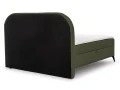 Łóżko kontynentalne z pojemnikiem na pościel Hug me boucle oliwkowy zielony