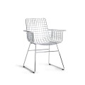 Metalowe krzesło Wire chromowane HKLiving