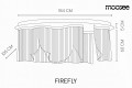Lampa sufitowa / plafon FIREFLY 180 złoty MOOSEE