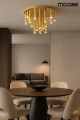 Lampa sufitowa / plafon ORGANO 60 złota MOOSEE