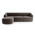 Narożnik 3-osobowy Ave brązowa mokka