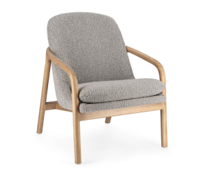 Fotel Elaide Stone – Szara elegancja Bouclé