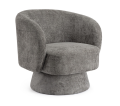 Fotel Julienne – Szara elegancja z funkcją obrotu
