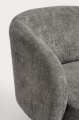 Fotel Julienne – Szara elegancja z funkcją obrotu