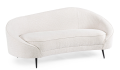 Sofa Costance White – Organiczny kształt w stylu Glam