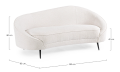 Sofa Costance White – Organiczny kształt w stylu Glam
