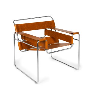 Fotel skórzany vintage koniakowy Walter Chair 