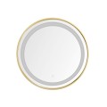 Okrągłe lustro z podświetleniem LED D251801 złote
