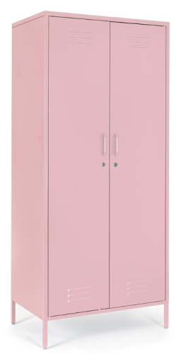 Szafa metalowa Cambridge 2-drzwiowa – Pastelowy róż