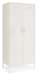 Szafa metalowa Cambridge 2-drzwiowa – Kremowa biel