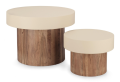 Zestaw Stolików Anaya – Duet drewna akacjowego i stali