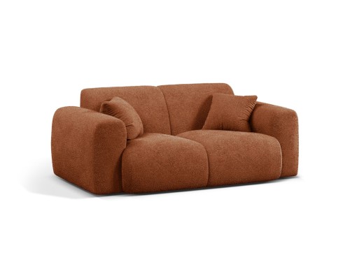 Sofa 2-osobowa Molino brązowa boucle
