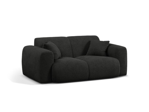 Sofa 2-osobowa Molino czarna boucle