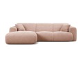 4-osobowa sofa narożna Molino pudrowy róż
