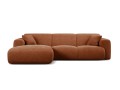 4-osobowa sofa narożna Molino brązowa
