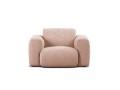 Fotel Molino pudrowy róż boucle  