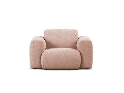 Fotel Molino pudrowy róż boucle  