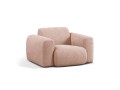 Fotel Molino pudrowy róż boucle  