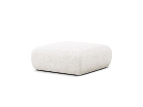 Pufa Molino L boucle biała