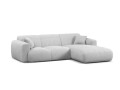 4-osobowa sofa narożna Molino jasnoszara