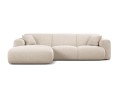 Sofa narożna 4-osobowa Molino jasno-beżowy szenil