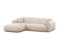 Sofa narożna 4-osobowa Molino jasno-beżowy szenil
