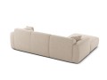 Sofa narożna 4-osobowa Molino jasno-beżowy szenil