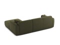 Sofa narożna 4-osobowa Molino zielony szenil