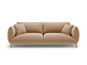 Sofa 3-osobowa Ada piaskowy aksamit