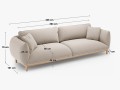 Sofa 4-osobowa Ada zielony aksamit