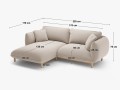 Sofa narożna Ada zielony aksamit