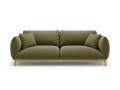 Sofa 3-osobowa Ada zielony aksamit