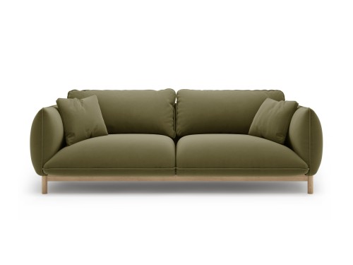 Sofa 3-osobowa Ada zielony aksamit