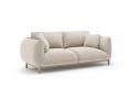 Sofa 2-osobowa Ada w jasnobeżowej tkaninie strukturalnej