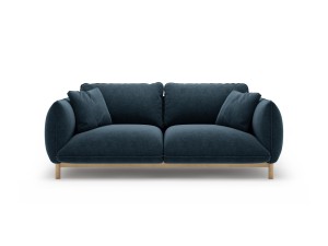 Sofa 2-osobowa Ada morski niebieski szenil