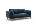 Sofa 2-osobowa Ada morski niebieski szenil