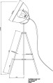 LAMPA PODŁOGOWA SAT ANTENNE GOLD