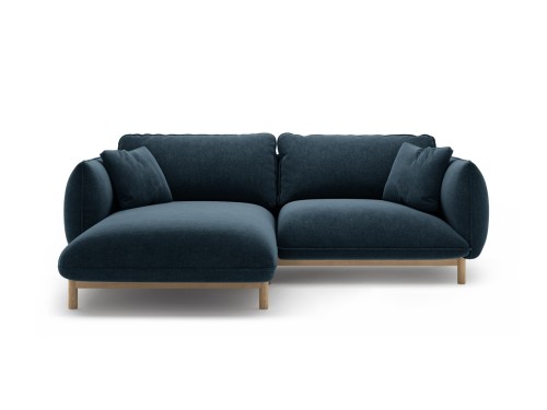 Sofa narożna Ada morski niebieski szenil