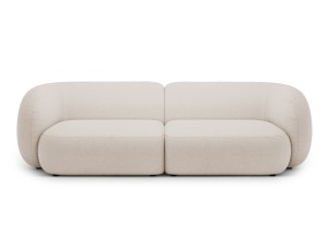 Sofa 4-osobowa Kate w kolorze beżowego Bouclé