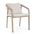 Krzesło ogrodowe z podłokietnikami Kalimera piaskowy