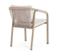 Krzesło ogrodowe z podłokietnikami Kalimera piaskowy