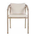 Krzesło ogrodowe z podłokietnikami Kalimera piaskowy