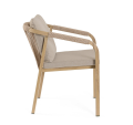 Krzesło ogrodowe z podłokietnikami Kalimera naturalny