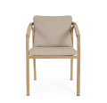 Krzesło ogrodowe z podłokietnikami Kalimera naturalny