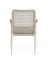 Krzesło ogrodowe z podłokietnikami Maddox piaskowy