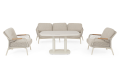Sofa ogrodowa 3-osobowa Eulero piaskowy