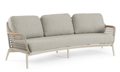 Sofa ogrodowa 3-osobowa Eulero piaskowy