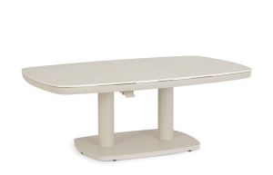 Stolik kawowy konwertowalny do stołu jadalnianego piaskowy